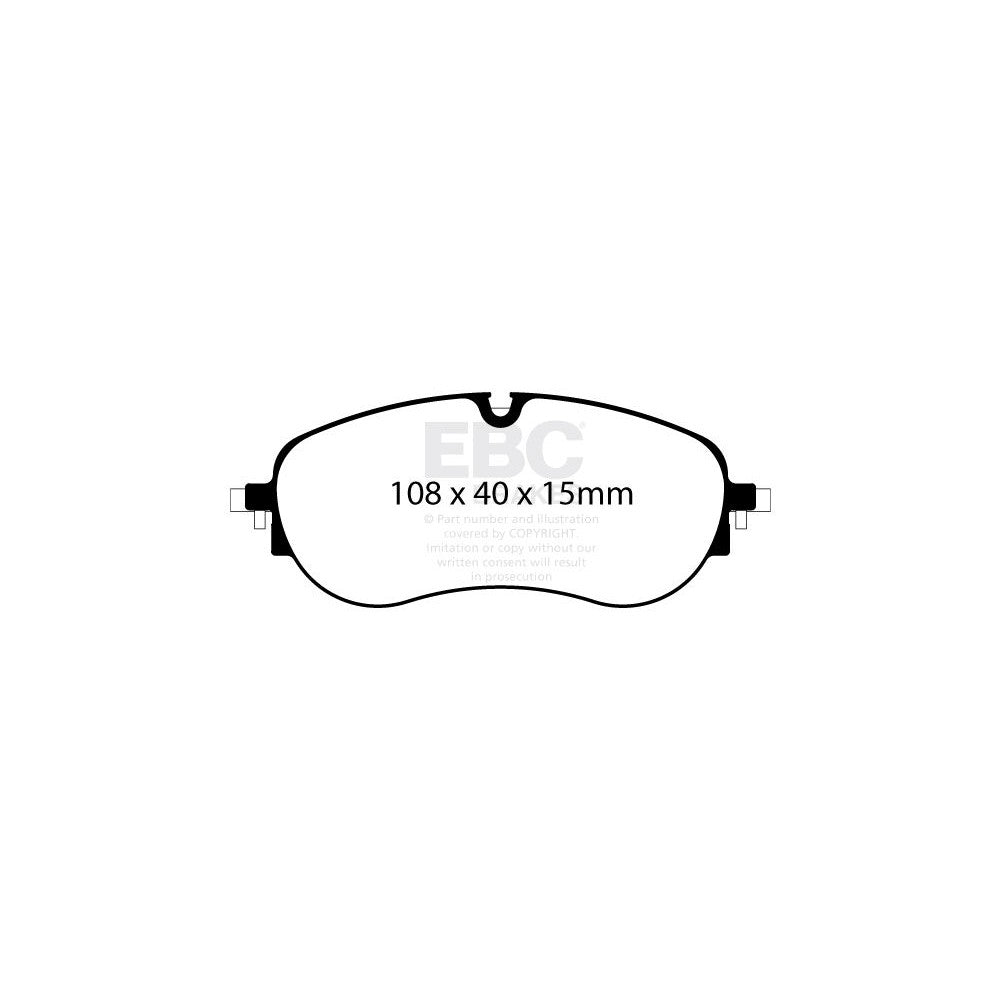 EBC Yellowstuff Brake Pads 184.5mm x 78.2mm DP42452R - Front