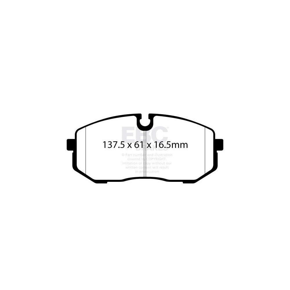 EBC RP-X Brake Pads 137.5mm x 61.6mm DP82500RPX - Front