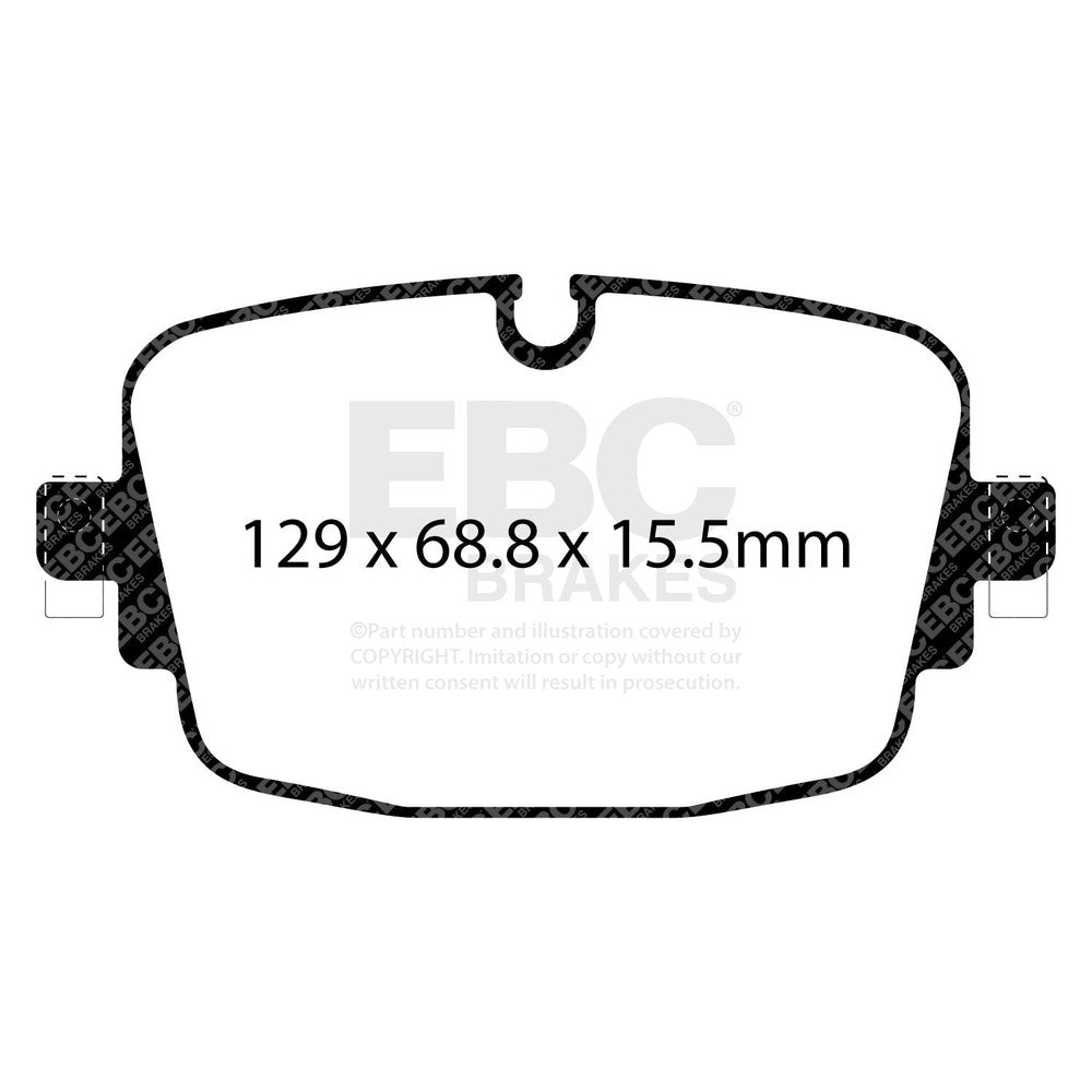 EBC Yellowstuff Brake Pads 129mm x 68.8mm DP42516R - Rear