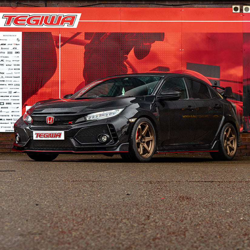 Enkei T6R 18x9.5 ET45 Bronze Wheels Continental Sport Contact 7 265/35/18 Tyre (Set of 4) Honda Civic Type R FK8