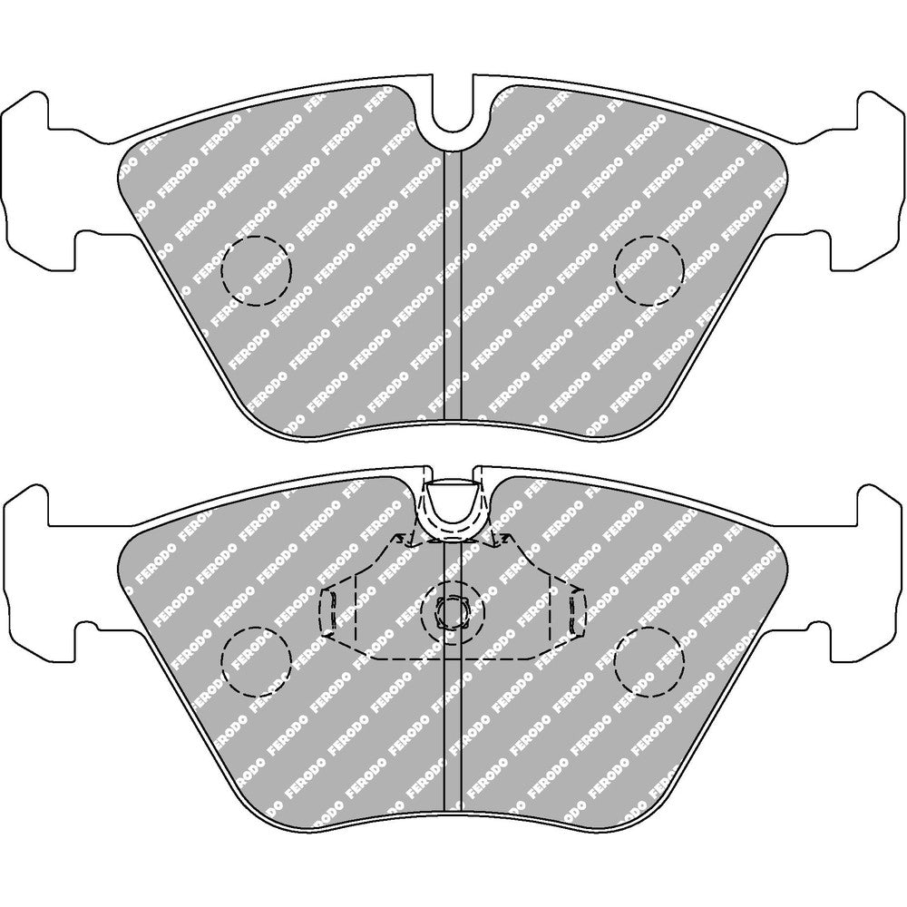 Ferodo DS2500 Brake Pads 156.5mm x 63.9mm FCP1073H - Front