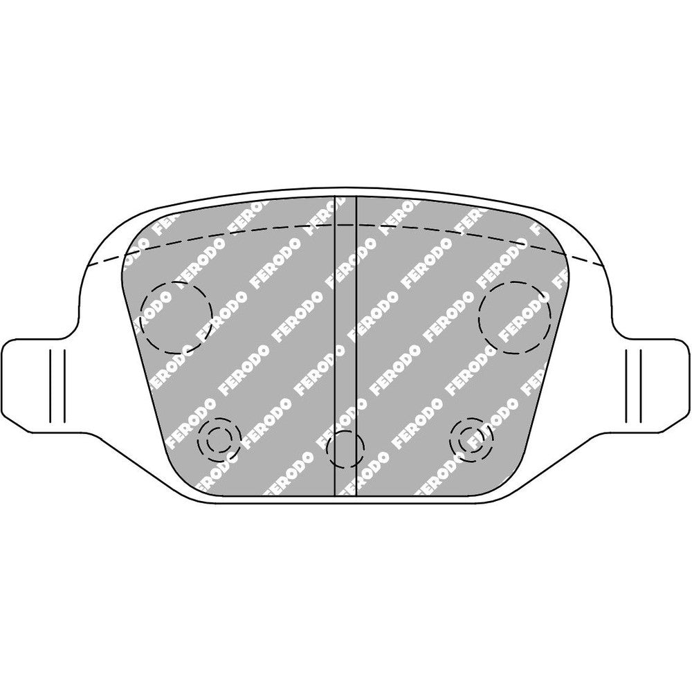 Ferodo DS2500 Brake Pads 95.8mm x 44mm FCP1324H - Rear