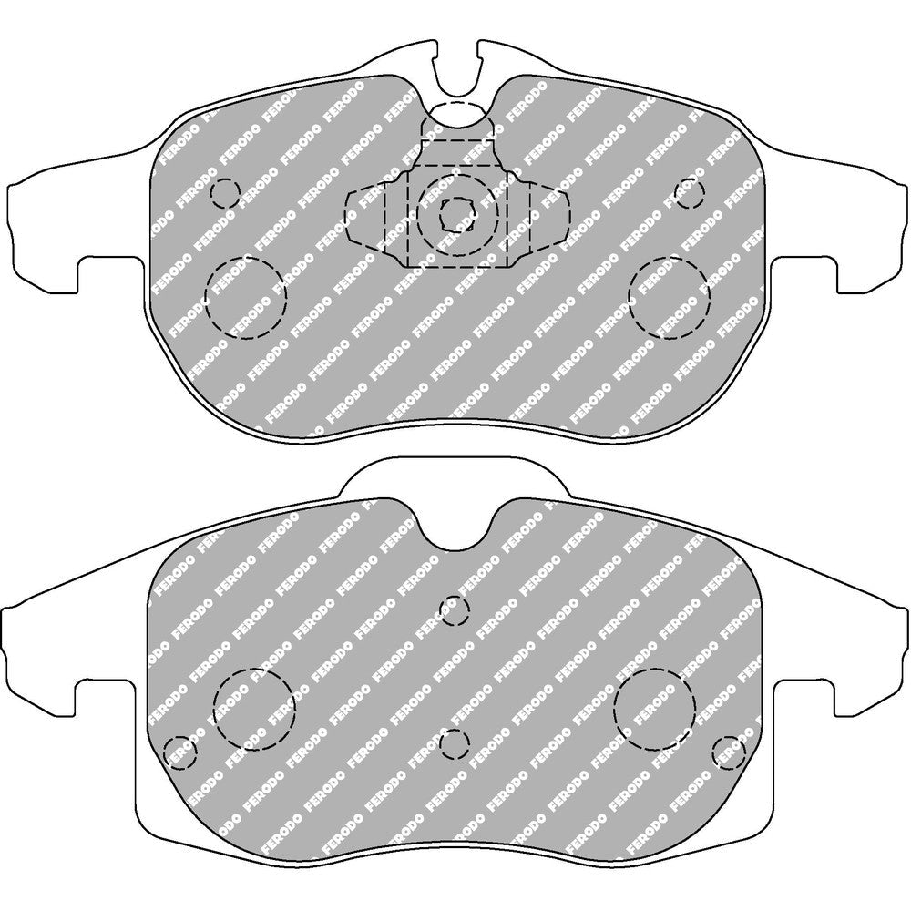 Ferodo DS2500 Brake Pads 155.4mm x 69.5mm FCP1520H - Front