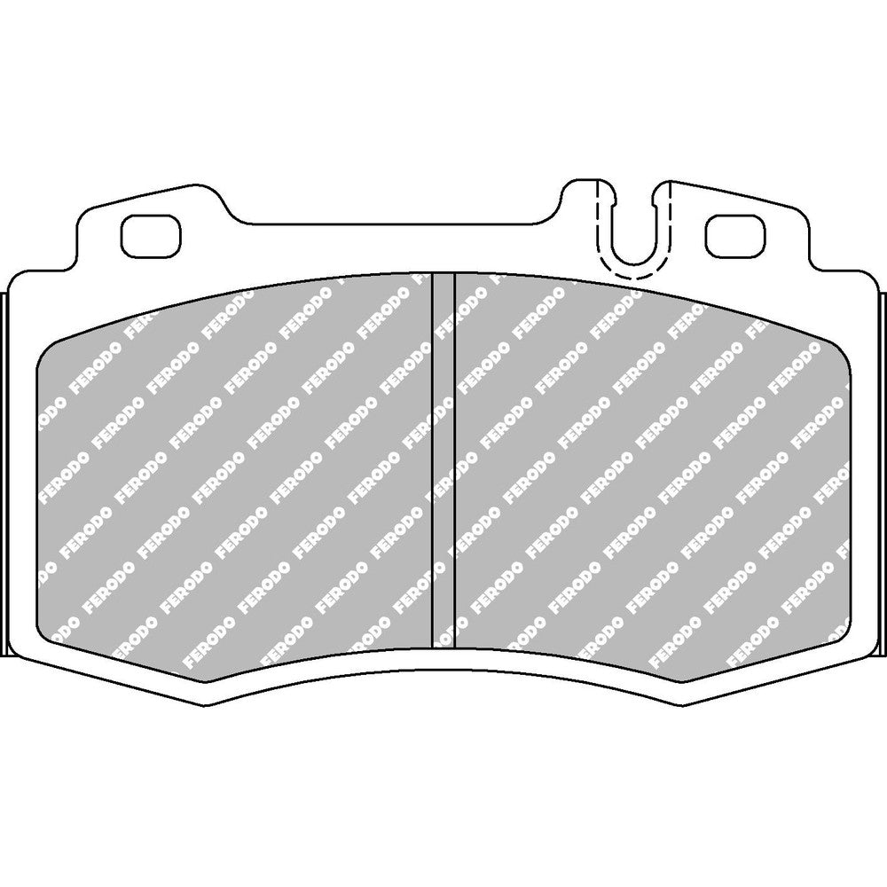 Ferodo DS2500 Brake Pads 119.6mm x 71.4mm FCP1661H - Front