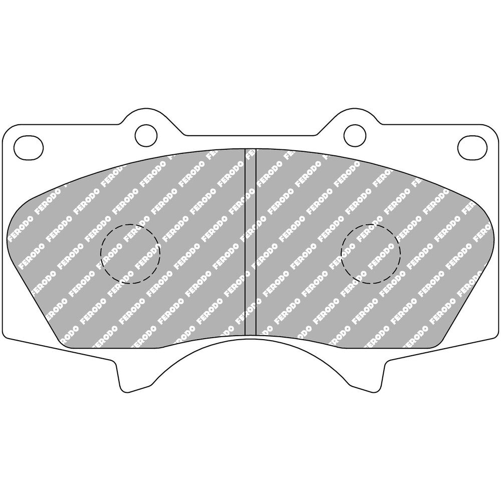 Ferodo DS2500 Brake Pads 134.45mm x 77.5mm FCP1698H - Front