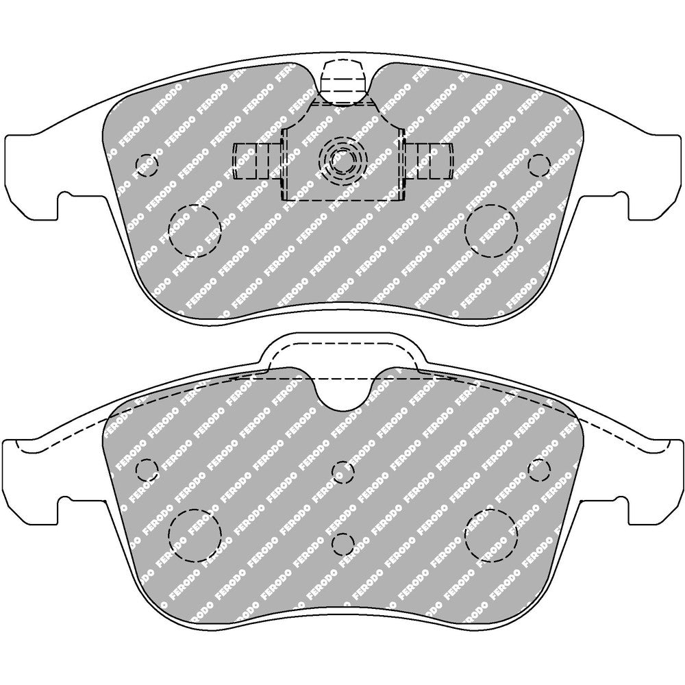 Ferodo DS2500 Brake Pads 155.2mm x 62.8mm FCP4249H - Front