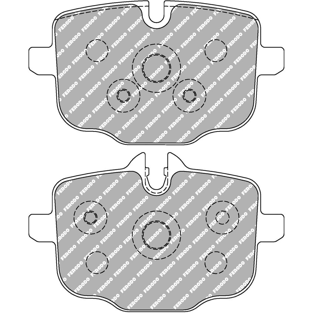 Ferodo DS3.12 Brake Pads 116.2mm x 66.3mm FCP4381G - Rear