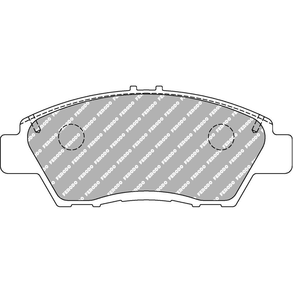 Ferodo DS2500 Brake Pads 136.55mm x 56.9mm FCP4404H - Front
