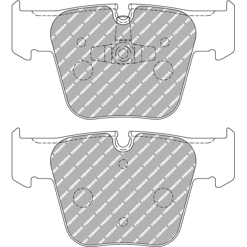Ferodo DS2500 Brake Pads 138.7mm x 73.9mm FCP4412H - Front
