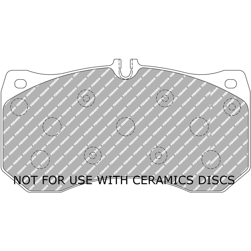 Ferodo DS2500 Brake Pads 189.8mm x 101.6mm FCP4466H - Front
