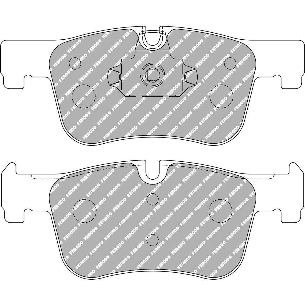 Ferodo DS2500 Brake Pads 156.95mm x 62.2mm FCP4489H - Front