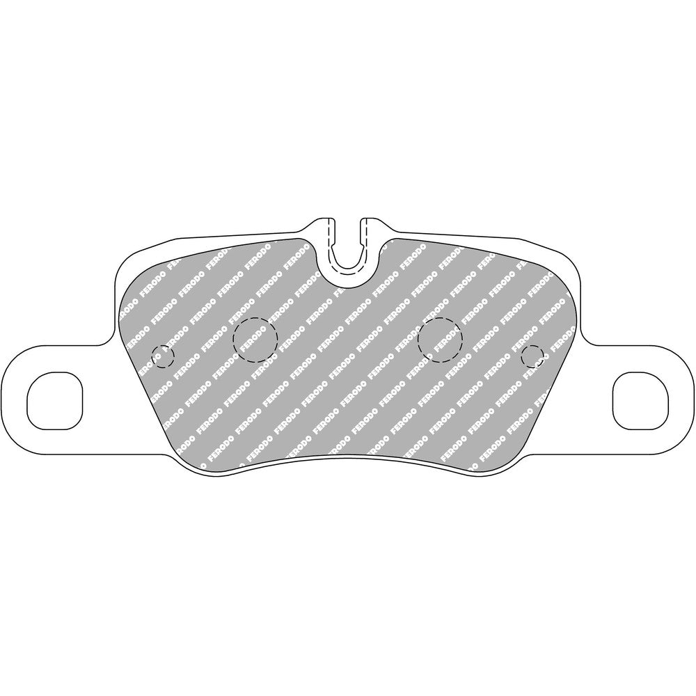 Ferodo DS2500 Brake Pads 187.7mm x 70.6mm FCP4713H - Rear