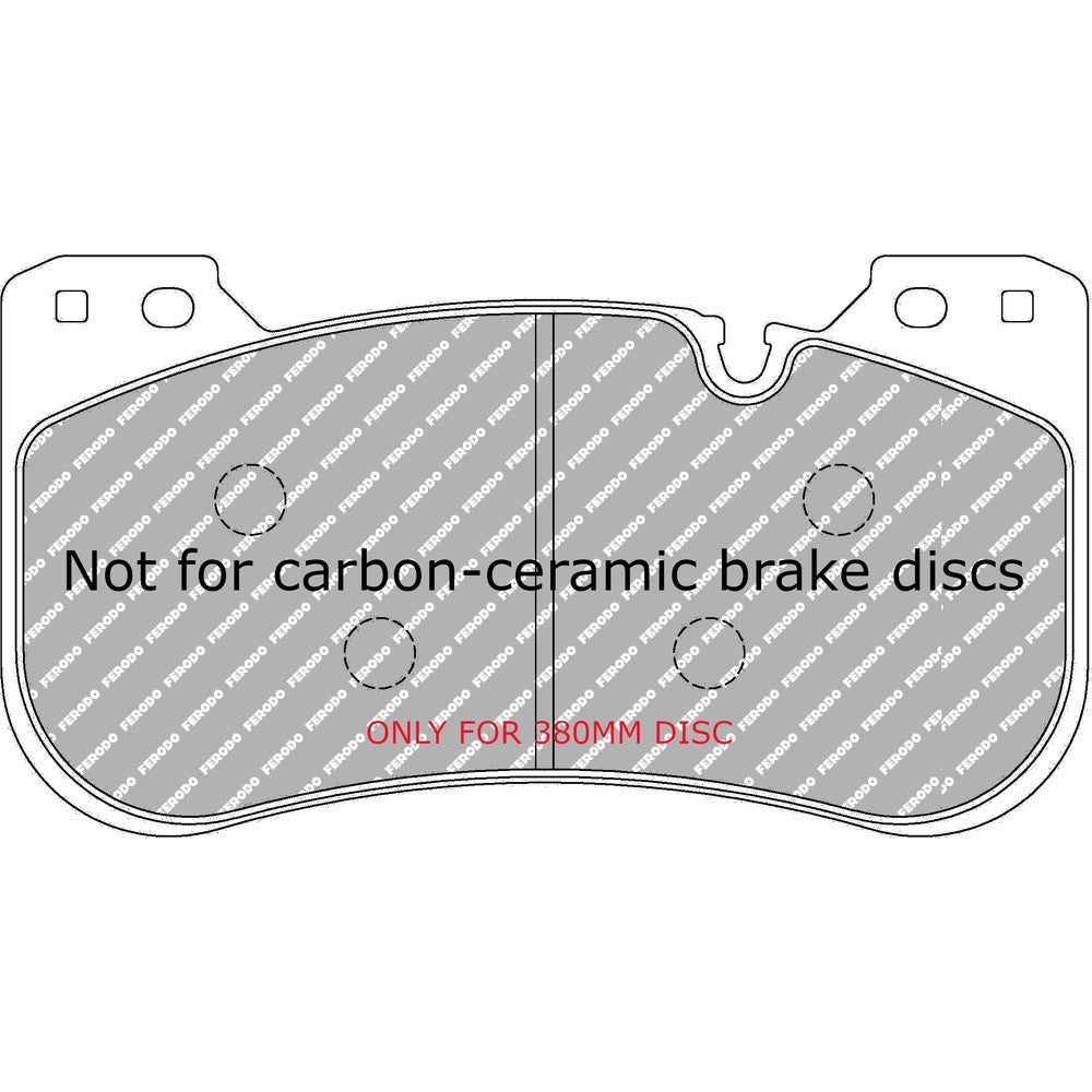 Ferodo DS2500 Brake Pads 184.9mm x 98.8mm FCP5546H - Front