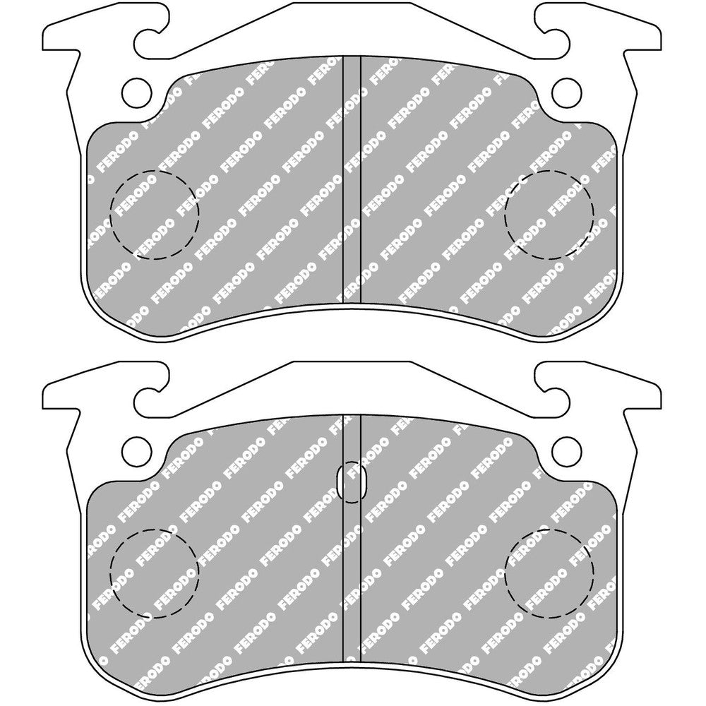 Ferodo DS2500 Brake Pads 105.2mm x 54.8mm FCP558H - Rear