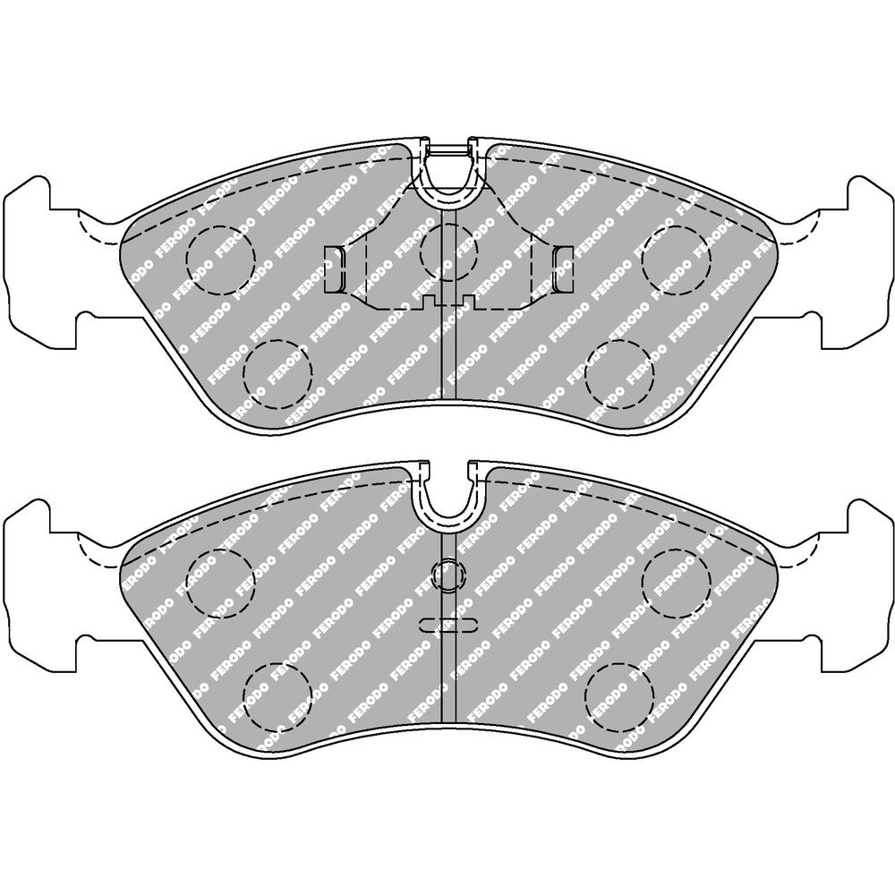 Ferodo DS2500 Brake Pads 156.5mm x 52.6mm FCP584H - Front