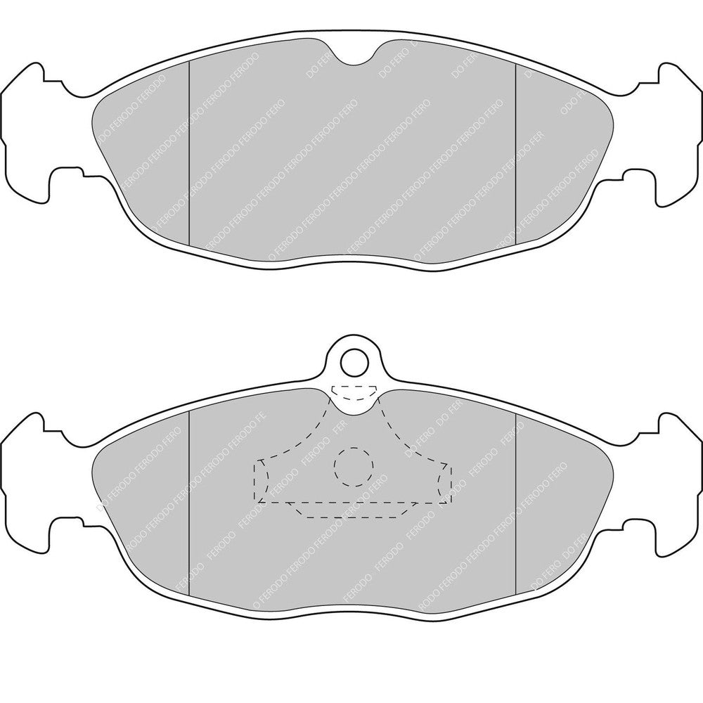 Ferodo DS2500 Brake Pads 141.4mm x 49mm FCP732H