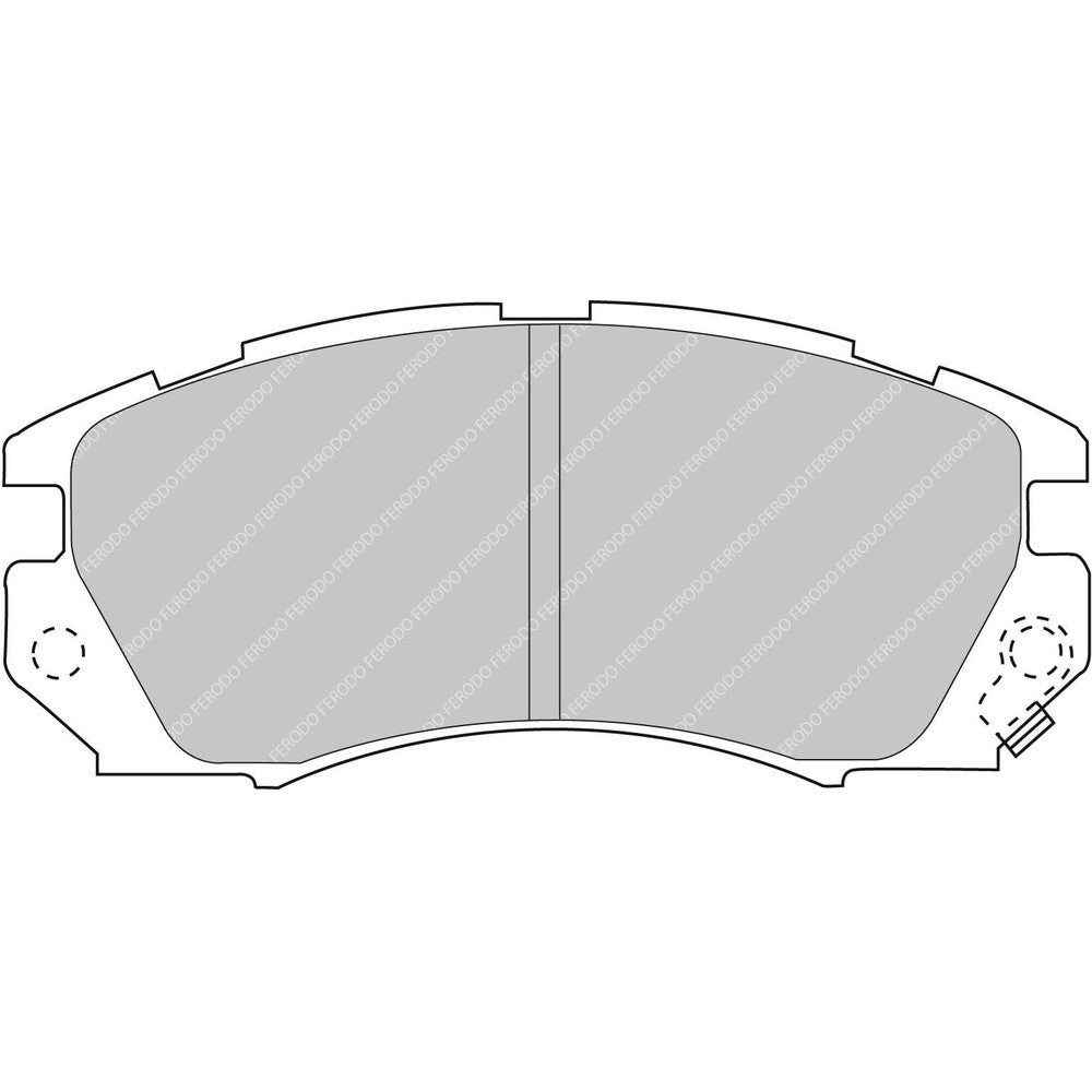 Ferodo DS2500 Brake Pads 128mm x 58mm FCP948H - Front