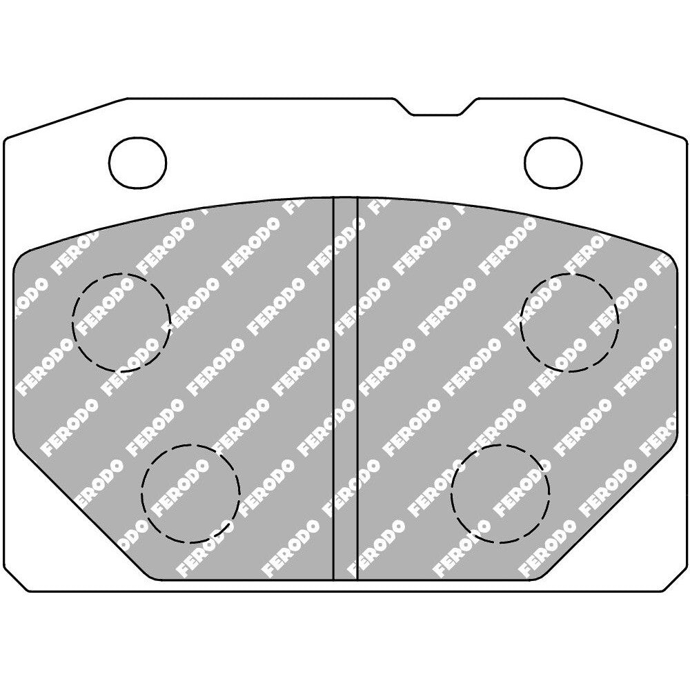 Ferodo DS2500 Brake Pads 84mm x 60.6mm FCP96H - Front