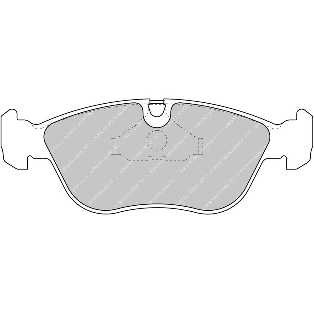 Ferodo DS Performance Brake Pads 156.5mm x 58mm FDS1285 - Front