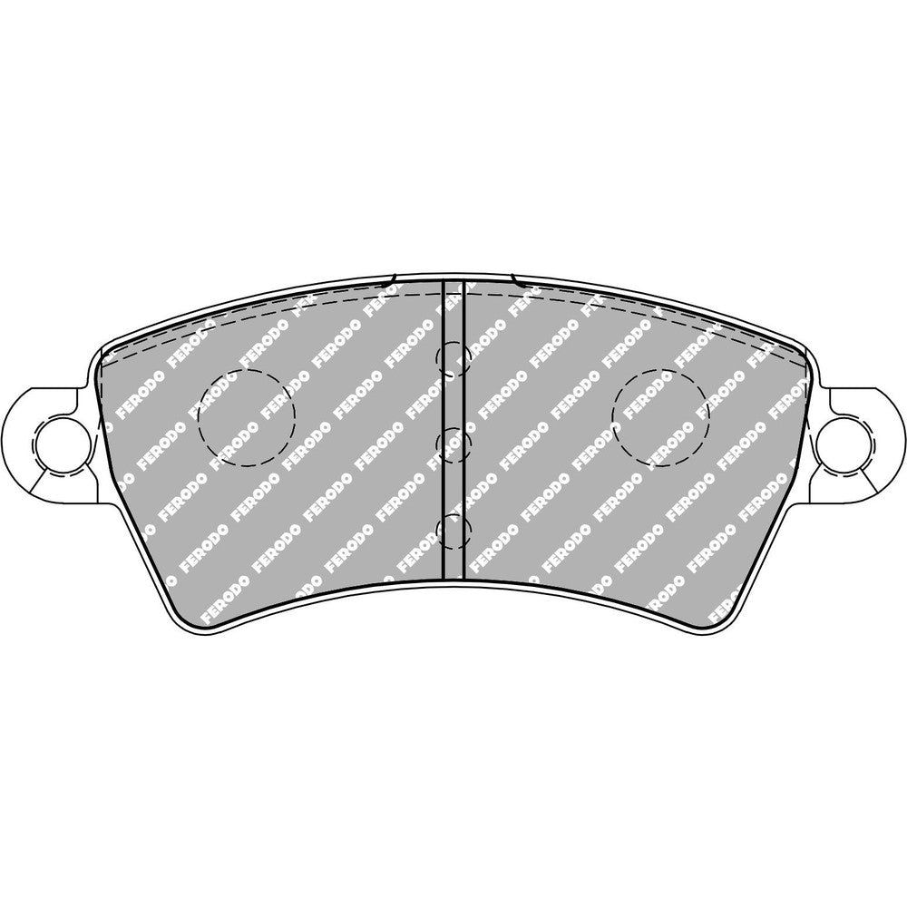 Ferodo DS Performance Brake Pads 131.2mm x 52.5mm FDS1370 - Front