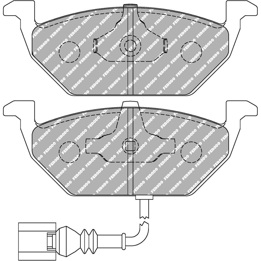 Ferodo DS Performance Brake Pads 146.4mm x 53.8mm FDS1398 - Front
