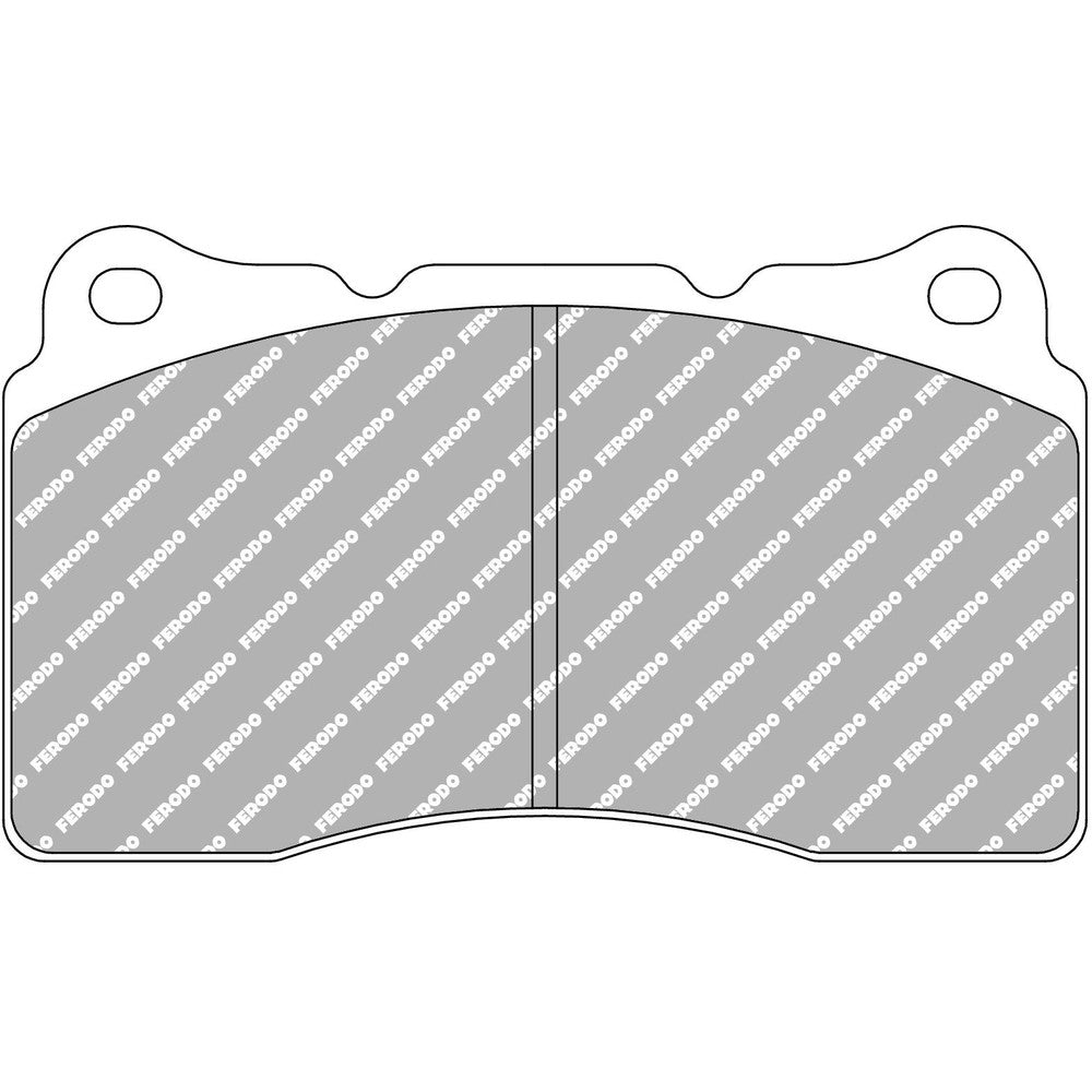 Ferodo DS Performance Brake Pads 131.8mm x 77.2mm FDS1968 - Front