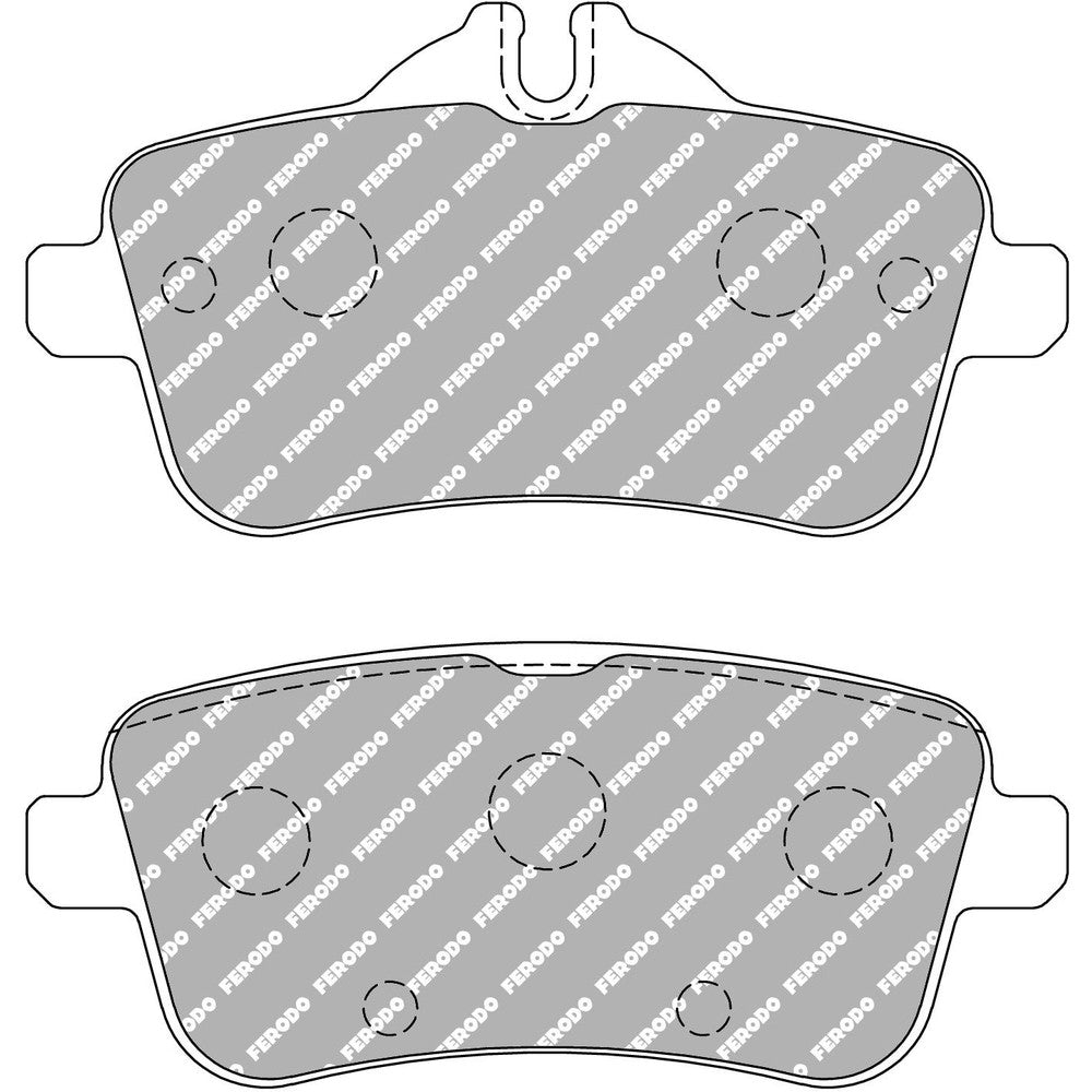 Ferodo DS Performance Brake Pads 116.4mm x 59.6mm FDS4587 - Rear