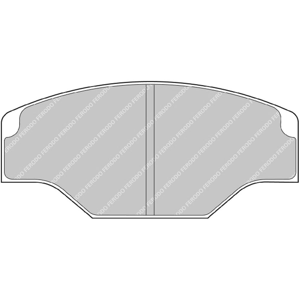 Ferodo DS3.12 Brake Pads 113.5mm x 52mm FRP201G - Front