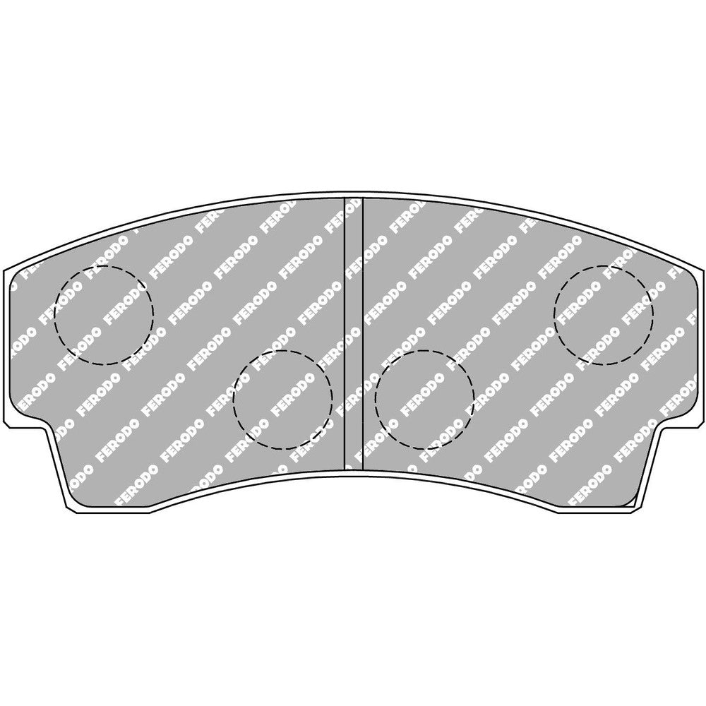 Ferodo DS1.11 Brake Pads 113.6mm x 52.4mm FRP219W