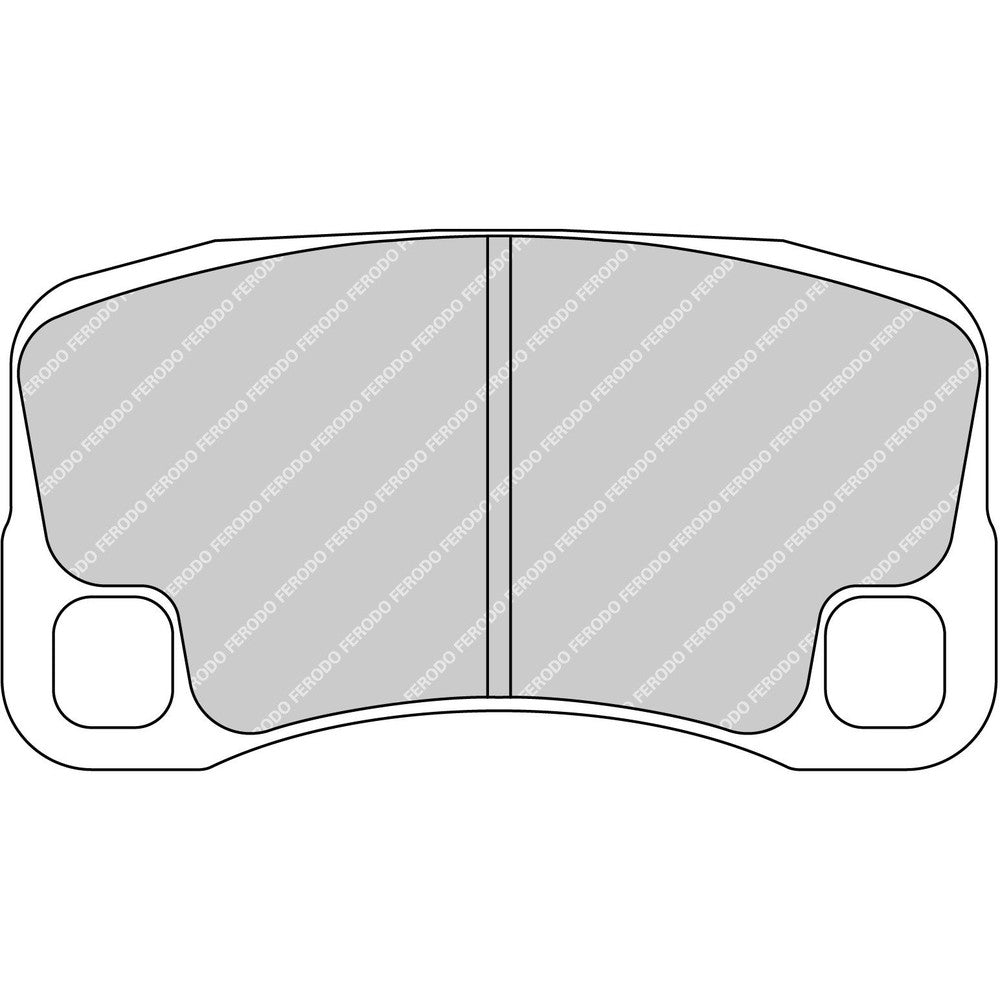 Ferodo DS2500 Brake Pads 130.8mm x 70.4mm FRP3095H - Rear