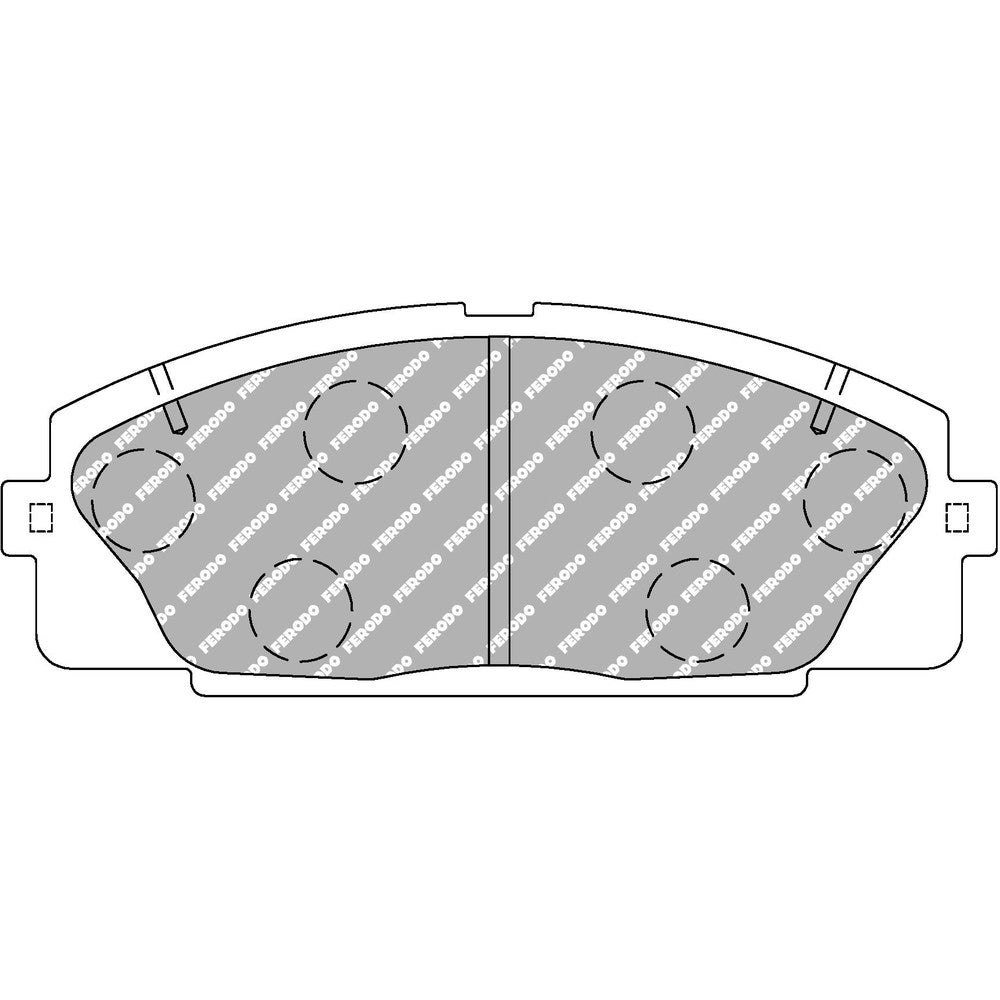 Ferodo DS2500 Brake Pads 145.4mm x 57.8mm FRP3127H - Front