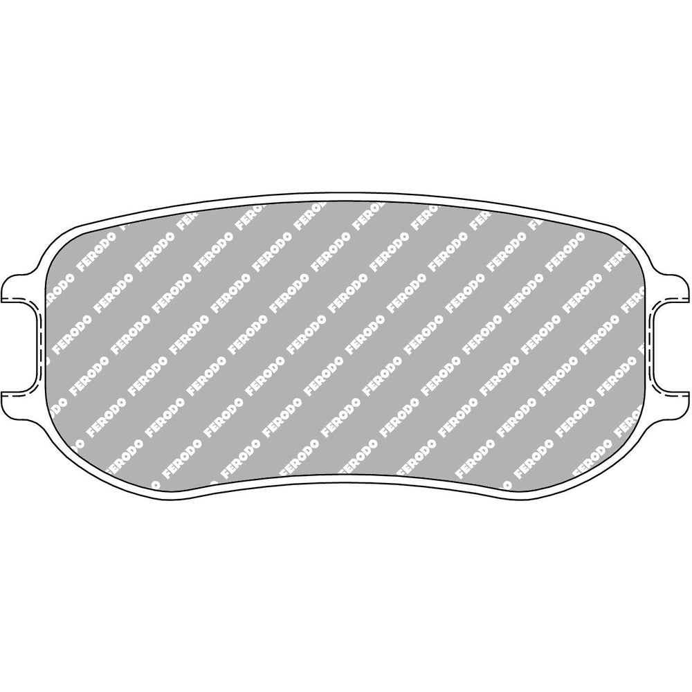 Ferodo DS3.12 Brake Pads 123.4mm x 55.3mm FRP3152GB - Rear