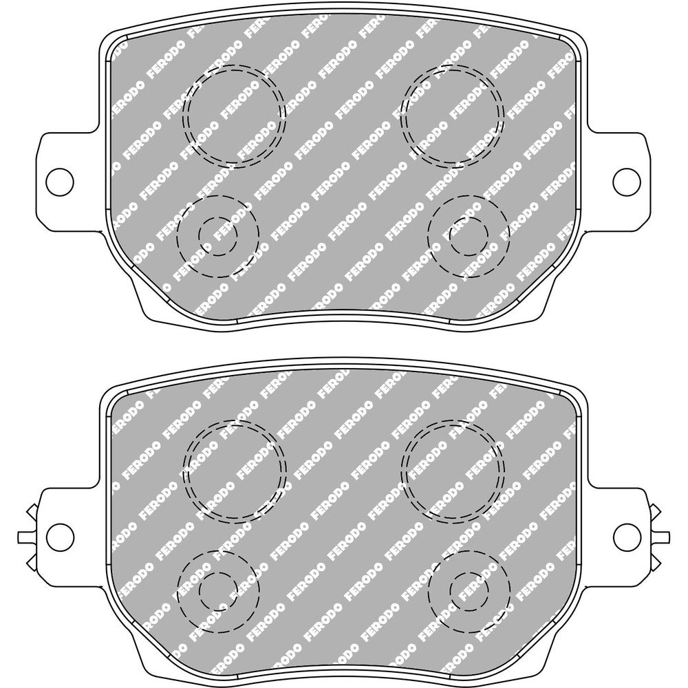 Ferodo DS2500 Brake Pads 112.7mm x 61mm FRP3162H - Rear