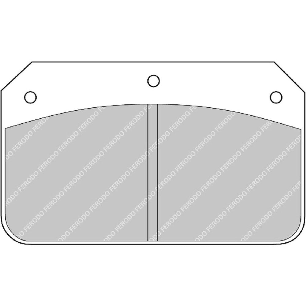 Ferodo DS1.11 Brake Pads 100.7mm x 60mm FRP502W