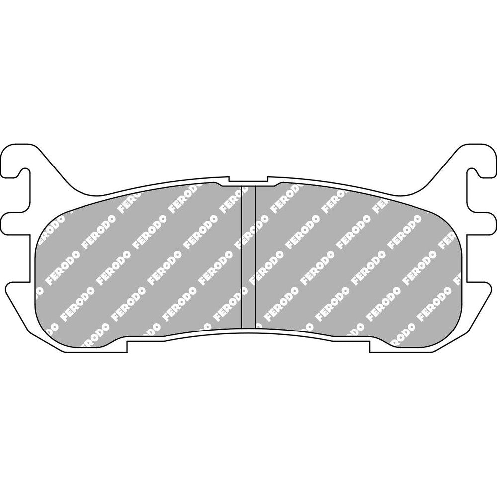 Ferodo DS2500 Brake Pads 102.2mm x 43.1mm FCP1012H - Rear