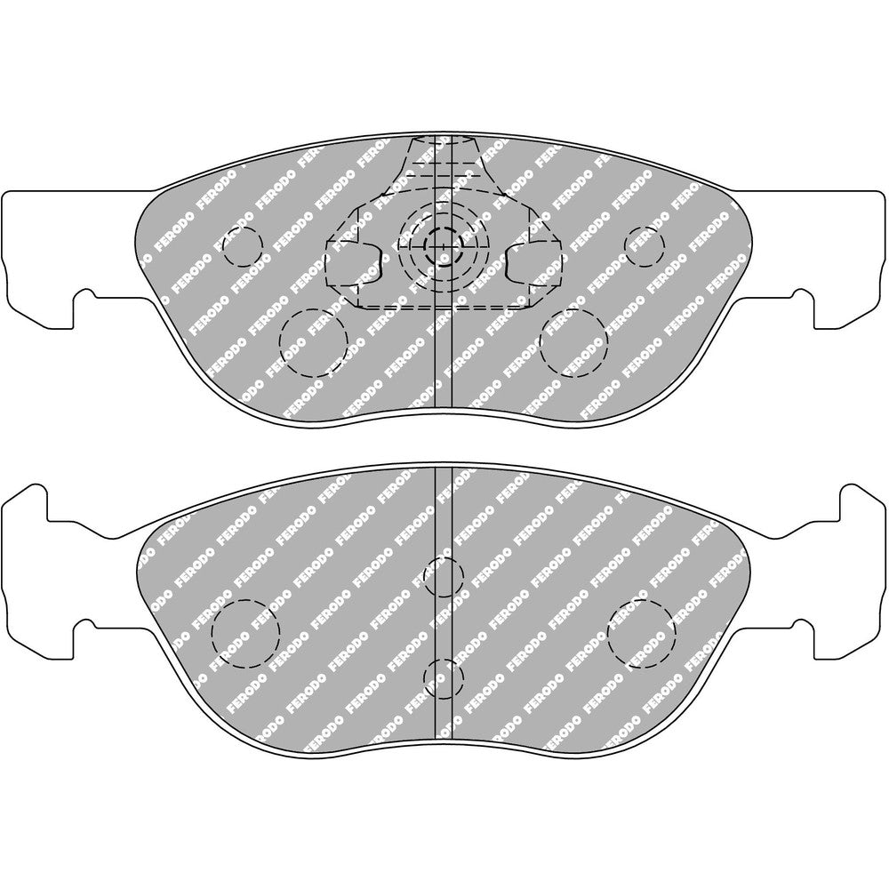 Ferodo DS2500 Brake Pads 156.4mm x 52.5mm FCP1056H - Front