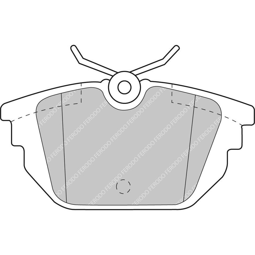 Ferodo DS2500 Brake Pads 88mm x 44.5mm FCP1113H - Rear