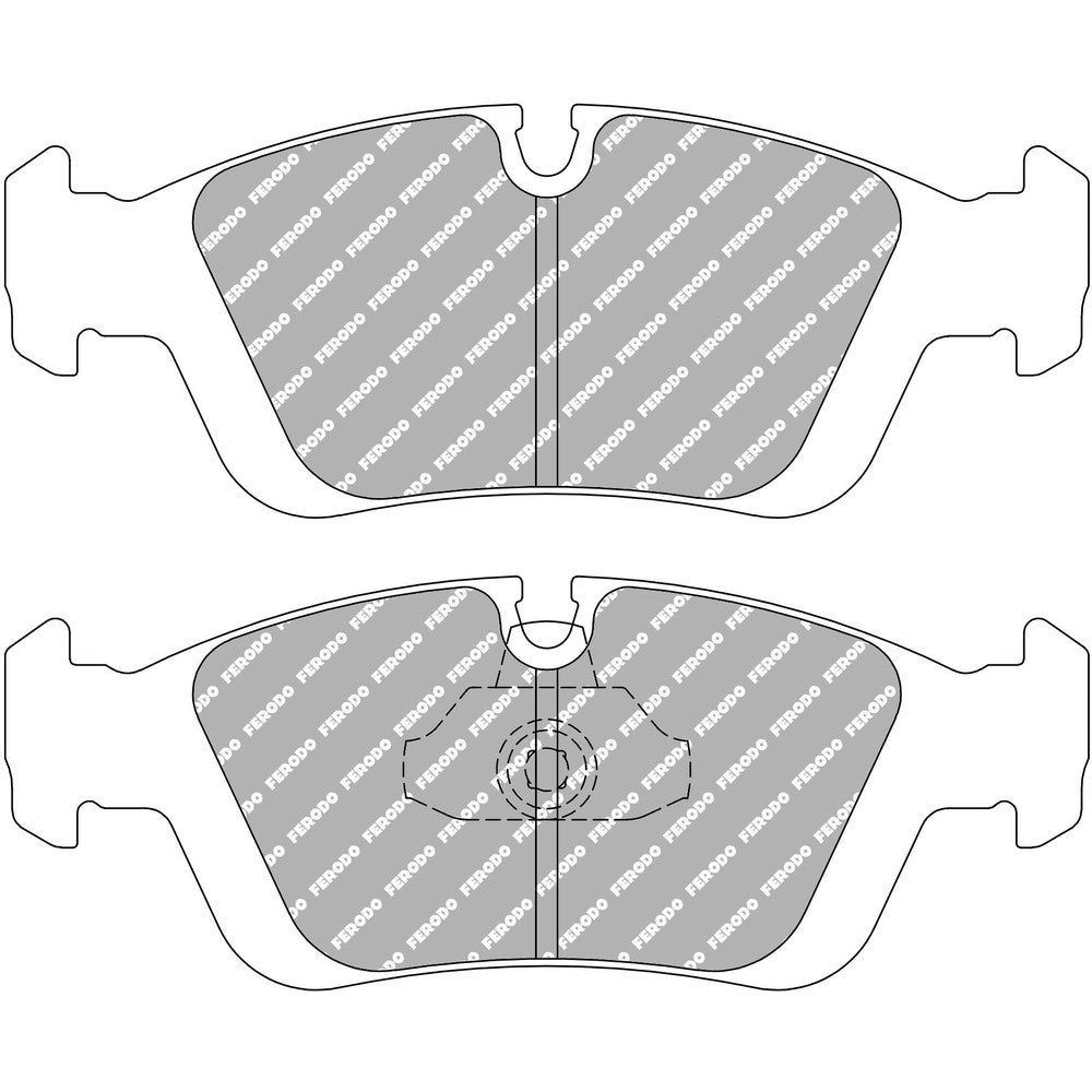 Ferodo DS2500 Brake Pads 151.4mm x 57.5mm FCP1300H - Front