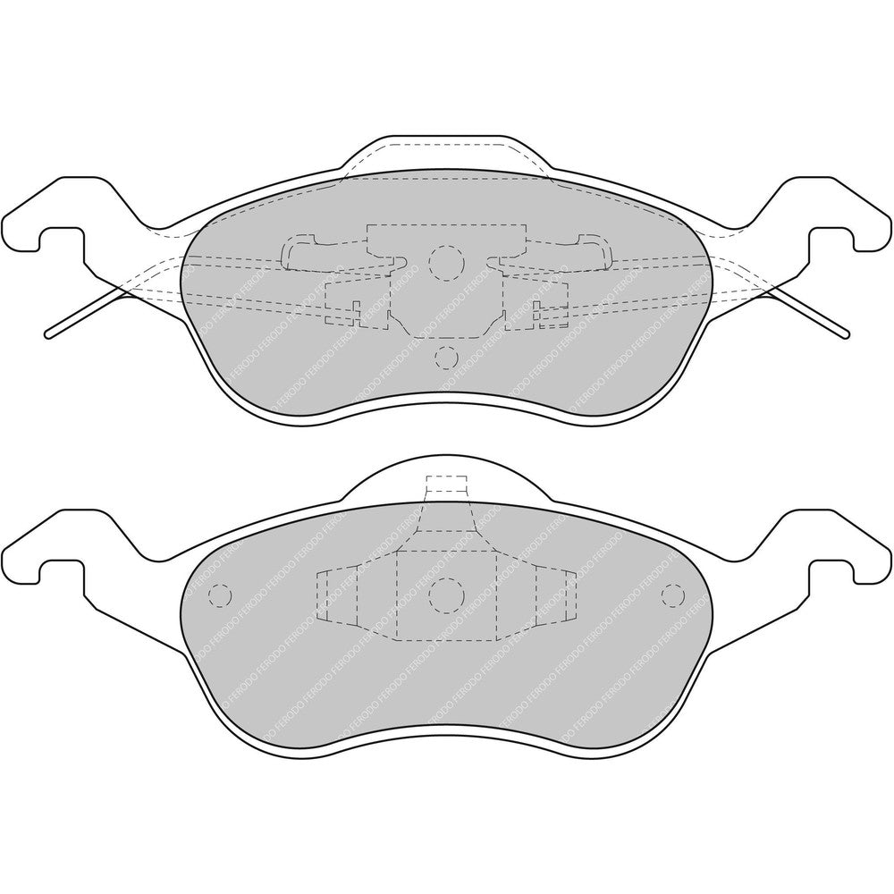 Ferodo DS2500 Brake Pads 177.9mm x 60.8mm FCP1318H - Front