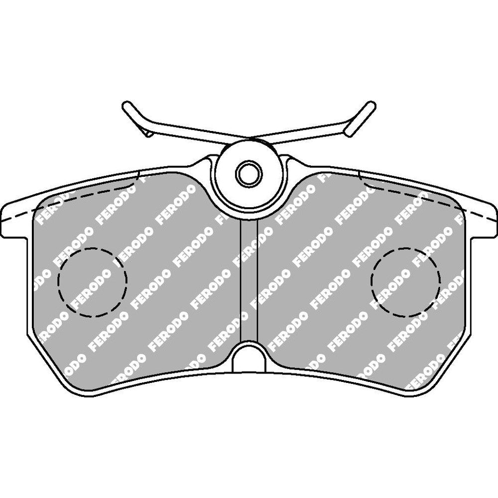 Ferodo DS2500 Brake Pads 87.7mm x 42.6mm FCP1319H - Rear