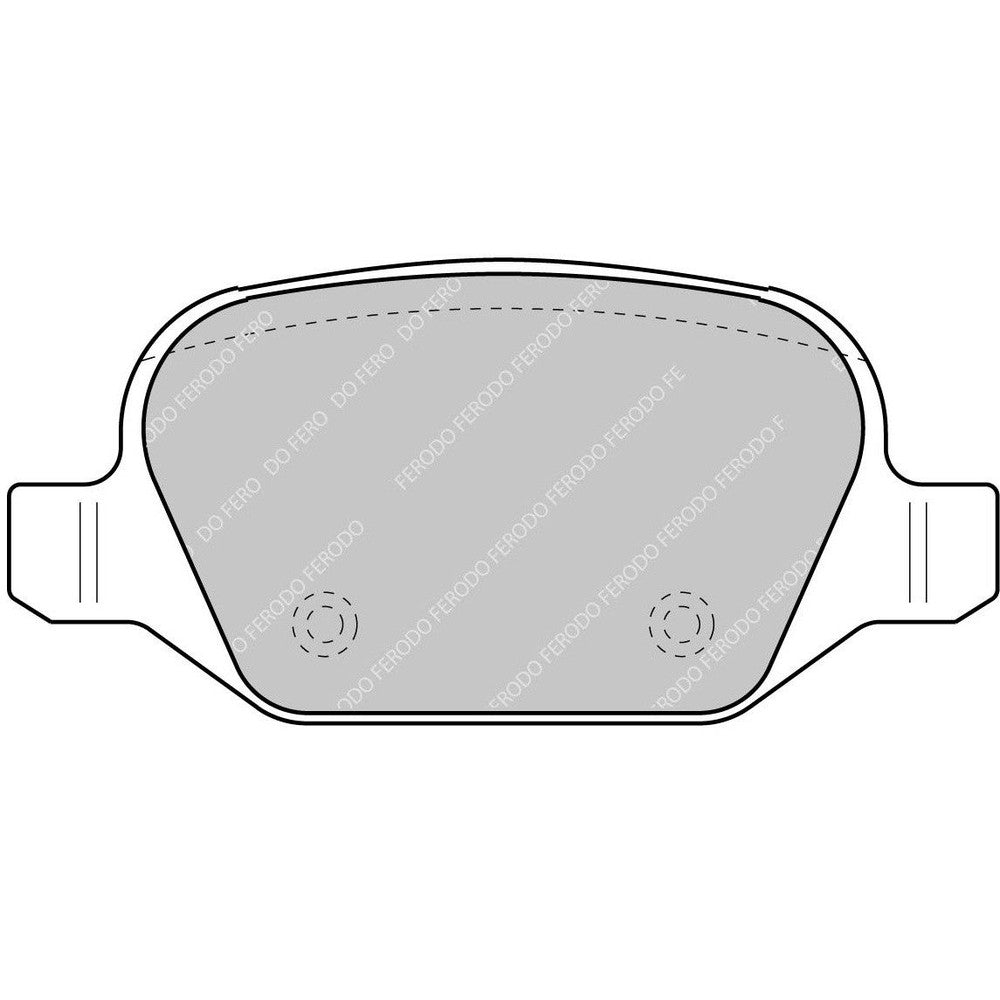 Ferodo DS2500 Brake Pads 95.8mm x 44mm FCP1349H - Rear