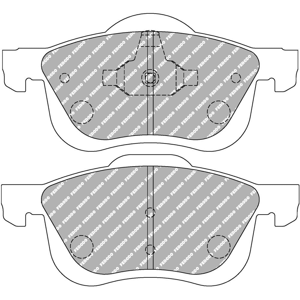 Ferodo DS2500 Brake Pads 156.5mm x 69mm FCP1382H - Front