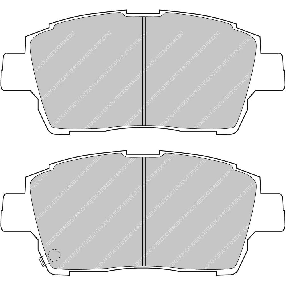 Ferodo DS2500 Brake Pads 116.6mm x 51mm FCP1392H - Front