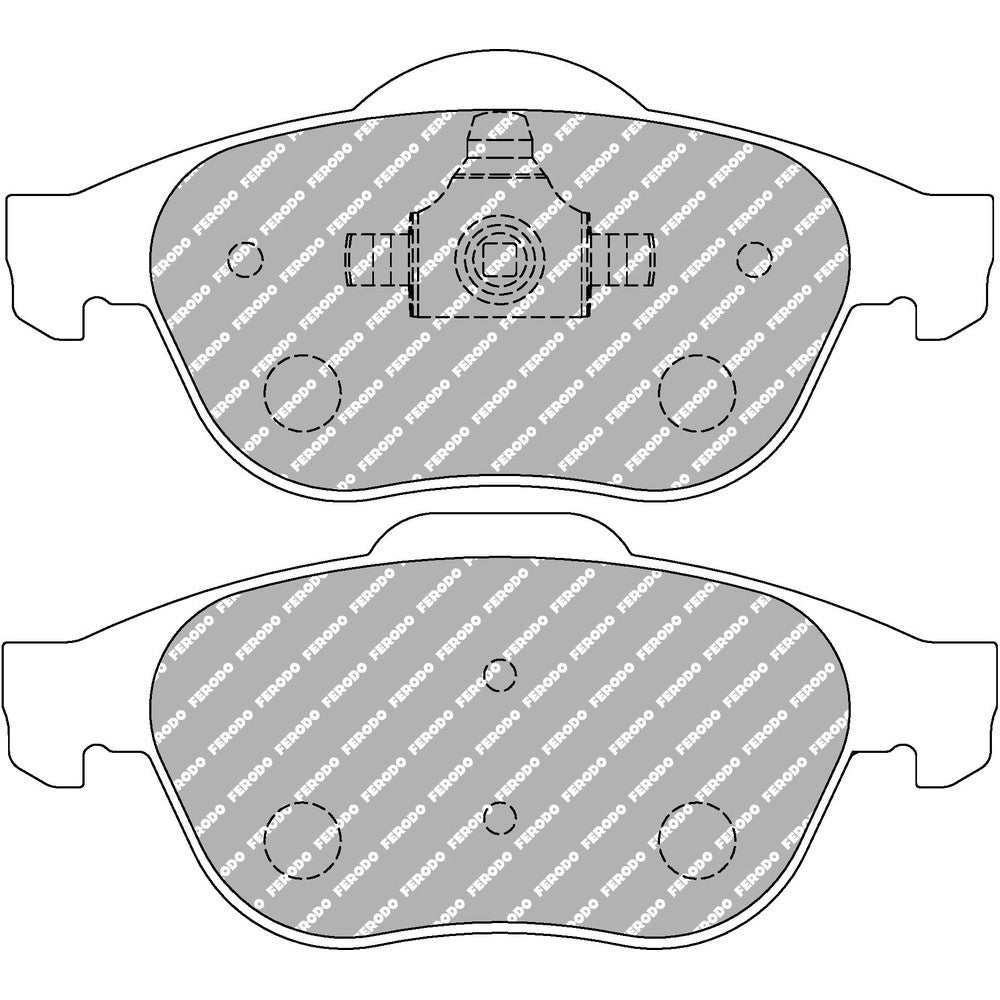 Ferodo DS2500 Brake Pads 156.5mm x 67.9mm FCP1441H - Front