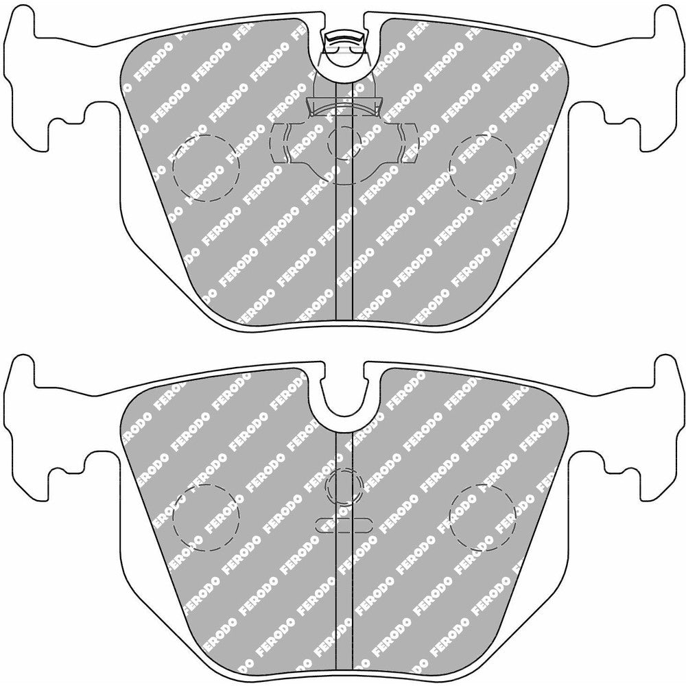 Ferodo DS3000 Brake Pads 123.2mm x 59.3mm FCP1483R - Rear