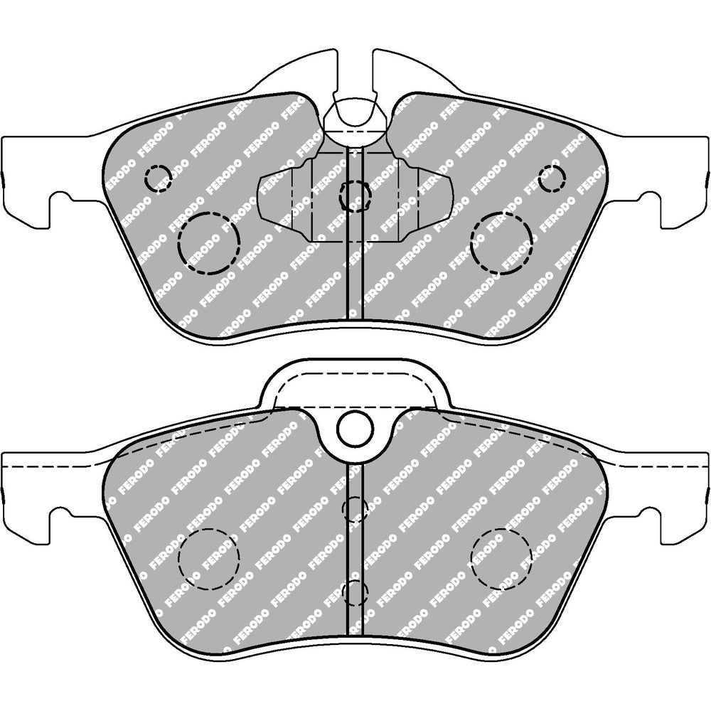 Ferodo DS1.11 Brake Pads 140.3mm x 59.9mm FCP1499W - Front