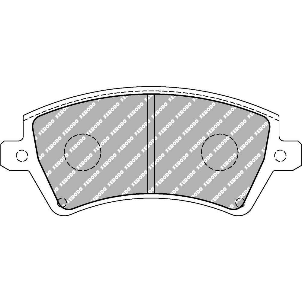 Ferodo DS2500 Brake Pads 131.7mm x 56.6mm FCP1573H - Front