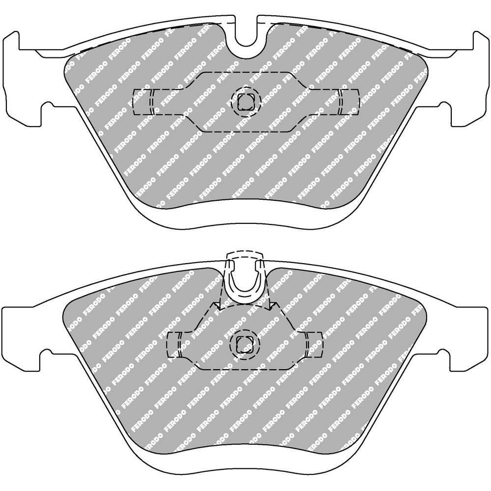 Ferodo DS2500 Brake Pads 155.3mm x 68.5mm FCP1628H - Front