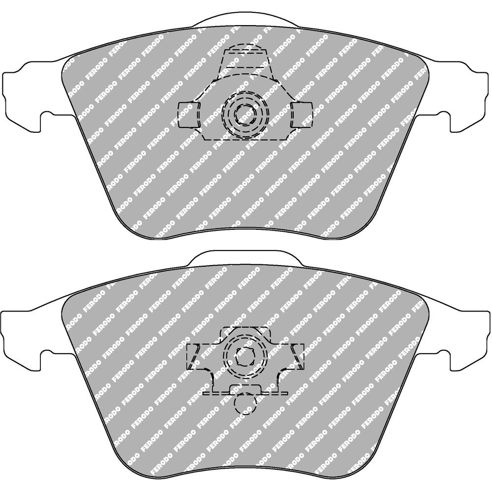 Ferodo DS2500 Brake Pads 156.5mm x 72.8mm FCP1629H - Front