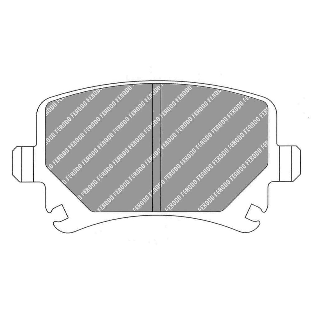 Ferodo DS1.11 Brake Pads 105.3mm x 55.5mm FCP1636W - Rear